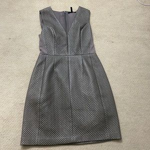 Taupe tufted pleather BCBG dress